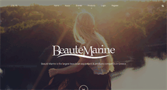 Desktop Screenshot of beaute-marine.com