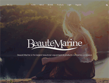 Tablet Screenshot of beaute-marine.com